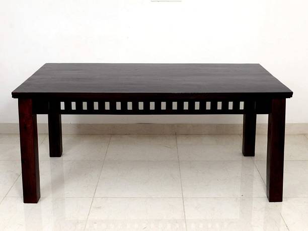 Divine Arts Solid Sheesham Wood Rectangle Dining Table Without Chairs Living Room Solid Wood 2 Seater