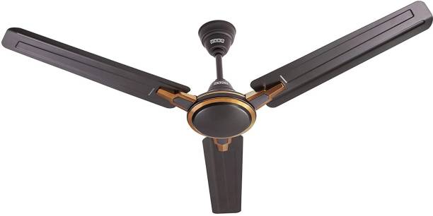 USHA Racer Chrome 1200MM smoked brown pack of 1 1200 mm 3 Blade Ceiling Fan