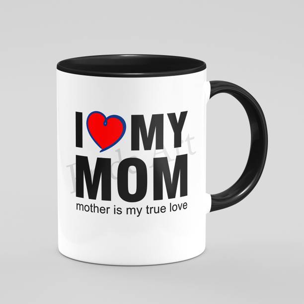 Pride Art I Love My Mom Printed Ceramic Coffee 330ml Gift For Mother's day Ceramic Coffee Mug