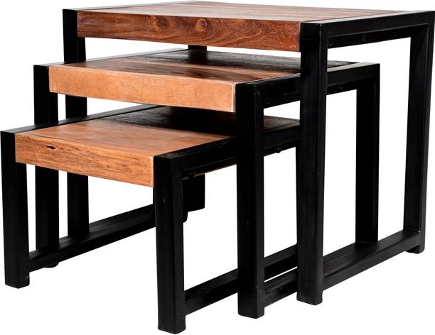 SMAART CRAAFTS Solid Wood Nesting Table
