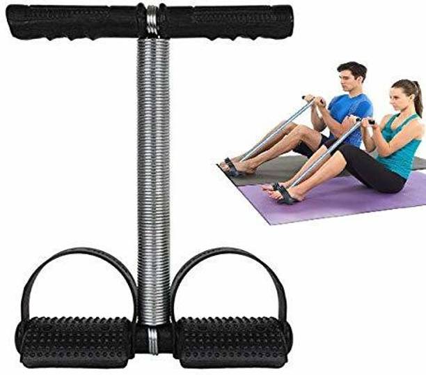 Best-Quality-Hub Single Spring Ab Tummy Trimmer Body Toner with Sweat Belt Combo Weight Loss Ab Exerciser