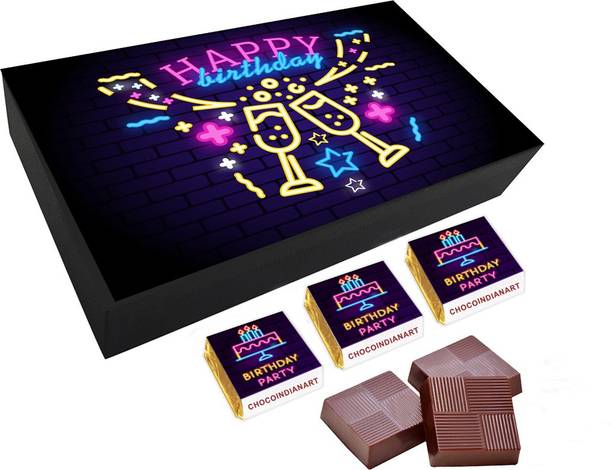 CHOCOINDIANART Special Happy Birthday Day, 06pcs Delicious Chocolate Gift, Truffles