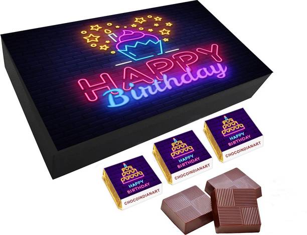 चोचोइंडियानार्ट Delightful Happy Birthday Day, 06pcs Delicious Chocolate Gift,