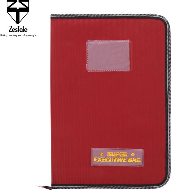 zestale premium leatherette file folder document holder 20 leaves
