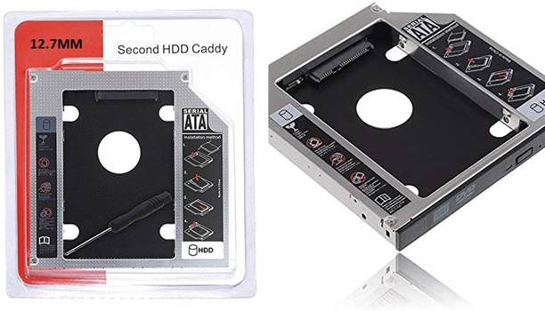 TERABYTE 12.7MM HDD CADDY 2nd SATA CD/DVD-ROM to Expanded Data Storage for All Laptop/PC 2.5 inch 12.7MM Universal HDD Caddy Internal Hard Drive Enclosure for All Laptop/PC