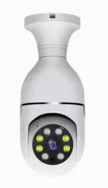 PERAMISYM CCTV Camera Light Bulb Smart Home Security Waterproof Cam Security Camera