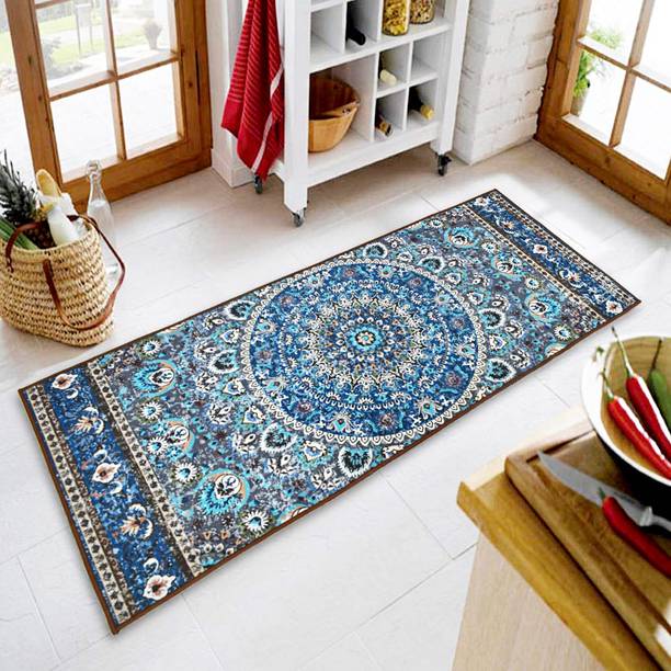 Ishro Home Rubber, Velvet Floor Mat