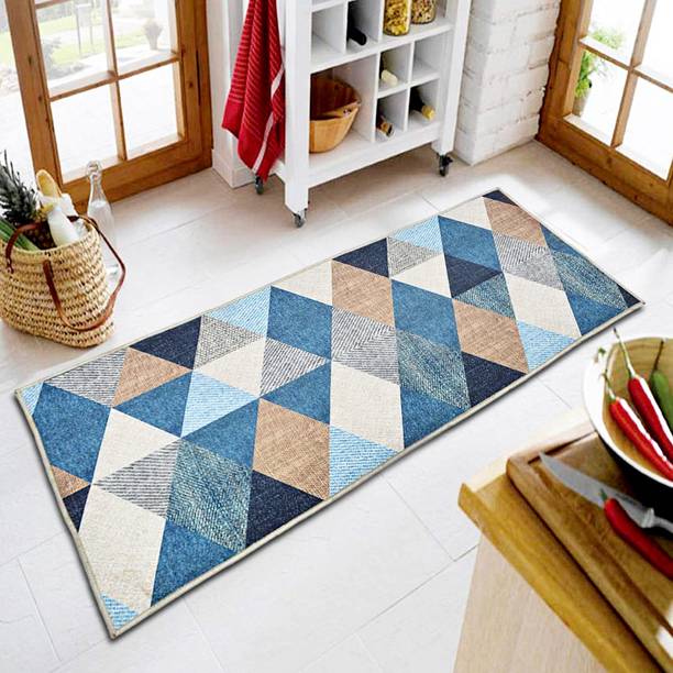Ishro Home Rubber, Velvet Floor Mat