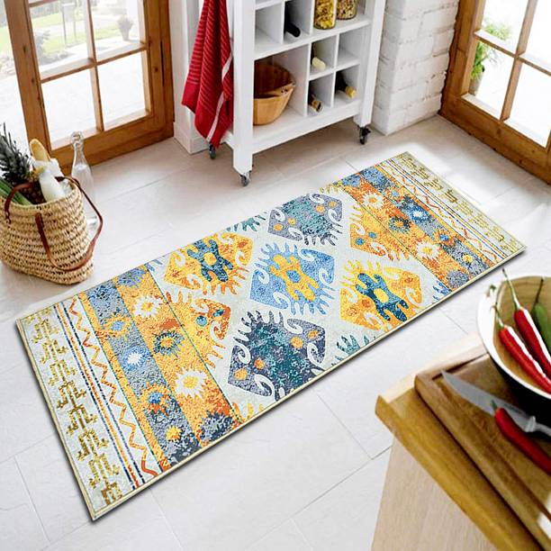 Ishro Home Rubber, Velvet Floor Mat