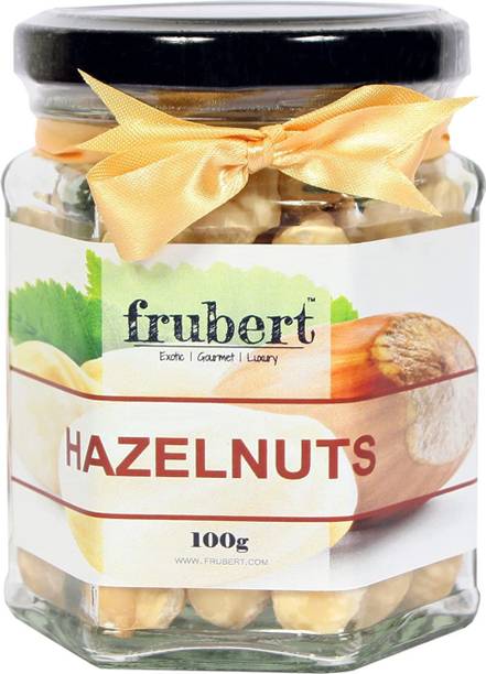 frubert Hazelnut Roasted, Natural and Ideal for Healthy Snacking -100 Grams-Pack Of 1 Hazelnuts