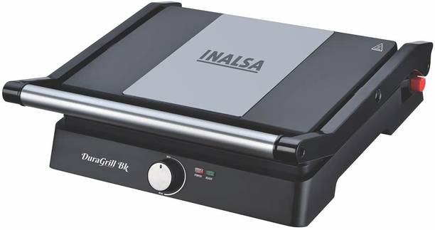 Inalsa Dura Grill BK 2200W Sandwich Maker | Contact Griller | 4 Slice Bread Grill
