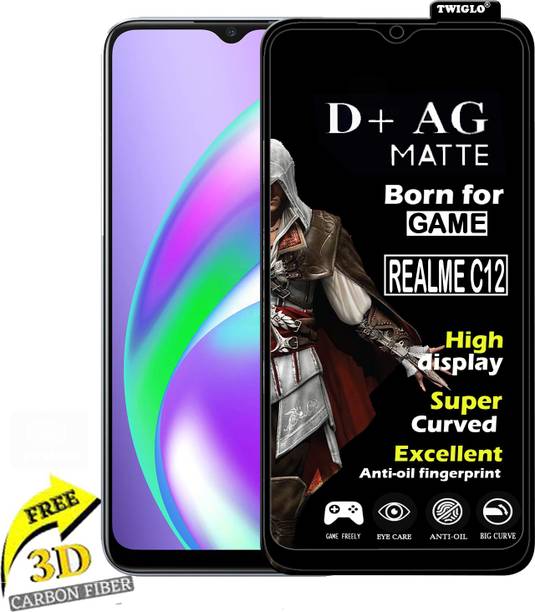 TWIGLO Edge To Edge Tempered Glass for REALME C12