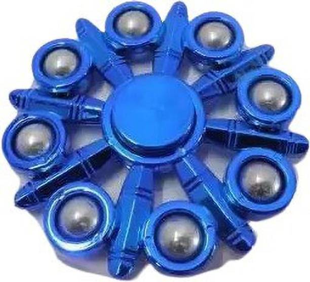 Offer99 8 Ball Blue Color Chrome edition Ultra High Speed Metal Fidget Spinner B1