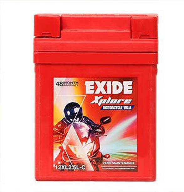 EXIDE 12XL2.5LC 2.5 Ah Battery for Bike