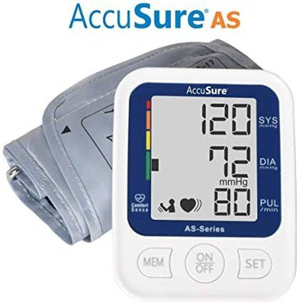 AccuSure Automatic AS series Blood pressure monitoring device with Advance Fetures AccuSure AS Series Blood Pressure Monitoring System Bp Monitor