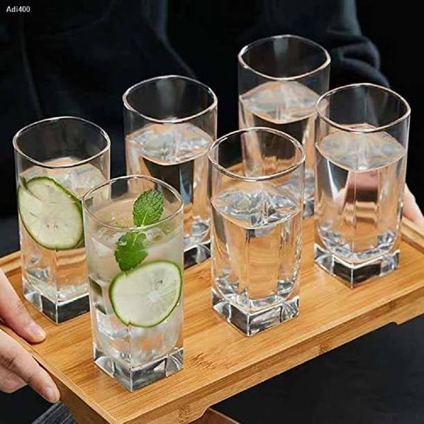 जिगश्शियल Water Glass Set Juice Glass Set Water Drink [240 ml] ग्लास सेट