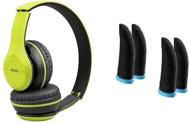 keeva COMBO pack 2 pair pubg gloves with foldable wireless (Multicolor) Bluetooth