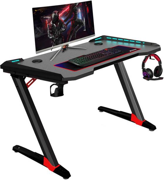 Bestor ERGONOMIC RGB Gaming Computer Desk, 120 CM ZShaped Home Office PC Computer Table Solid Wood Study Table