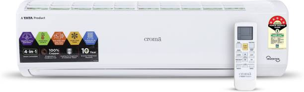 Croma 1 Ton 5 Star Split Inverter AC  - White