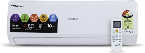 Croma 1.2 Ton 3 Star Split Inverter AC  - White