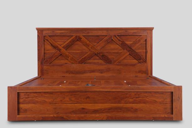 Hometown Antwerp Engineered Wood King Hydraulic Bed, 195 cm x 209 cm (6.4 ft x 6.86 ft)