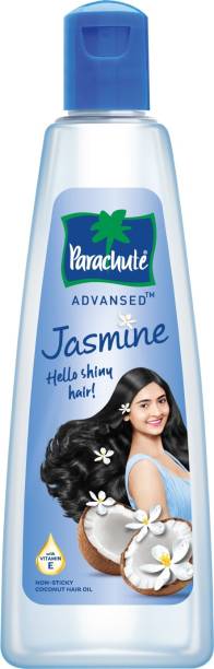 Parachute Advansed Jasmine Coconut with Vitamin E for Healthy Shiny Hair, Non-sticky Hair Oil