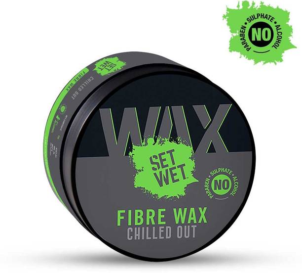 सेट वेट Hair Wax For Men - Fibre Hair Wax for Strong Hold & Extra Volume, Restylable बालों का वैक्स