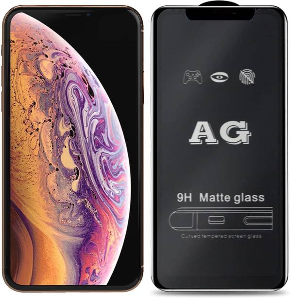 SAVD Edge To Edge Tempered Glass for iPhone X/Xs Screen Protector Tempered Glass| Matte Finish OG Glass| Full Screen Coverage| [Case-Friendly] & [Easy Installation] Design for iPhone X/Xs (Matte Feel Temper)