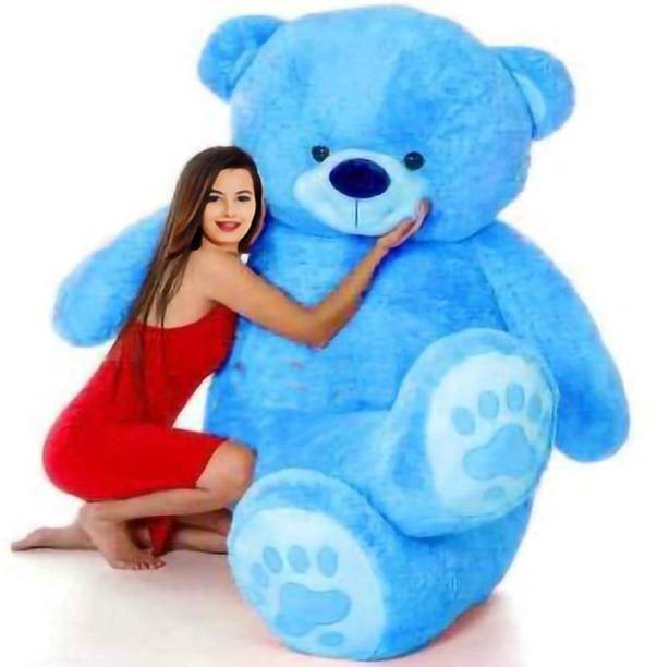 msy High quality teddy bear 4 feet blue teddy bear - 122 cm (blue)  - 122 cm