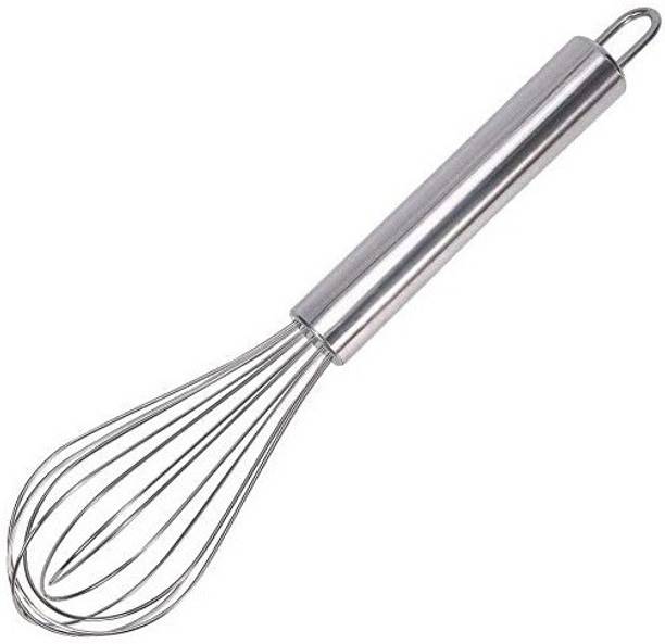 Giffy ® Stainless Steel Egg Milk Whisk Kitchen Tool Manual Hand Mixer Stirrer 10 Inch Stainless Steel Balloon Whisk