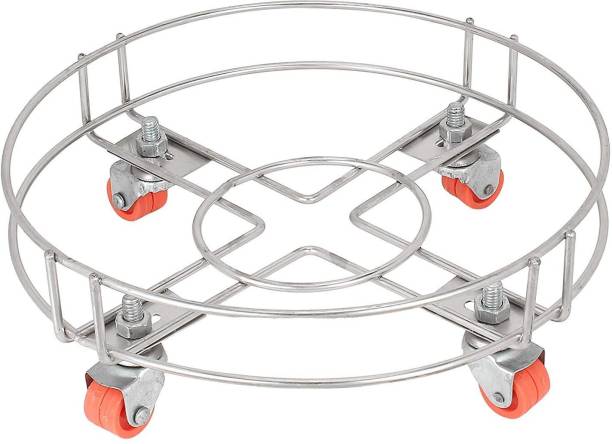 zepdos Pack of 1 LPG Stand Gas Cylinder Trolley