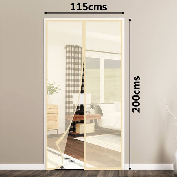 Lifekrafts Polyester Adults Washable Auto-Closing Magnetic Door Mosquito Net