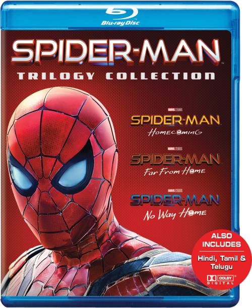 Spider-Man Trilogy Ft. Tom Holland - Spider-Man: Homecoming + Spider-Man: Far From Home + Spider-Man: No Way Home (3-Disc)