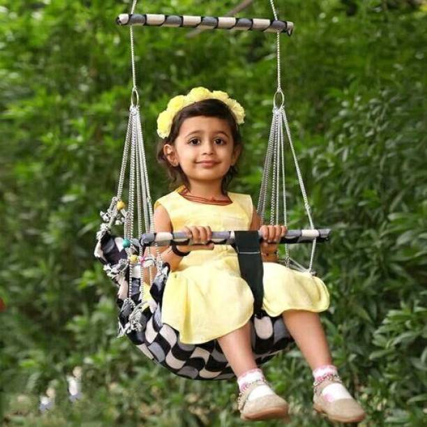 shreeko Cotton Swing Chair Jhula for Kids Baby Jhula folding and Washable jhula Swings