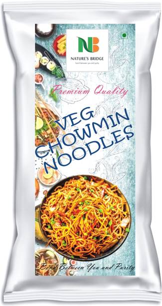 Nature's Bridge Noodles Chowmin Noodles | Veg. Hakka Noodles No Preservatives - 400 Gm Instant Noodles Vegetarian