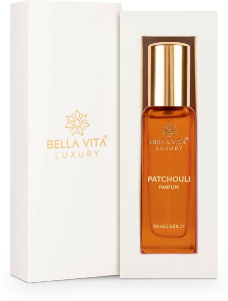 Bella vita organic Patchouli Parfum with Long Lasting Sweet, Spicy, Smokey Fragrance, Unisex Perfume  -  20 ml