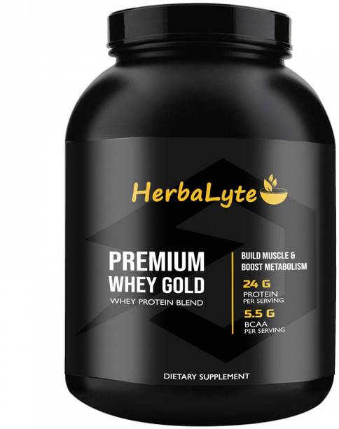Herbalyte Nutrition 100% Whey Protein Supplement Powder Whey Protein (S385) Pro Whey Protein