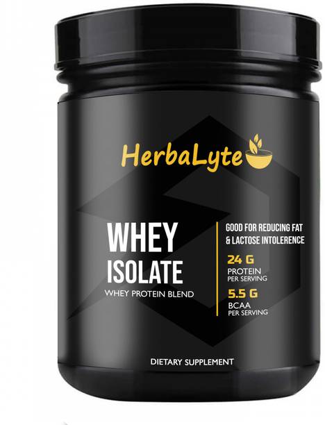 HERBALYTE 100% Whey Protein Isolate Supplement Powder (S478) Whey Protein