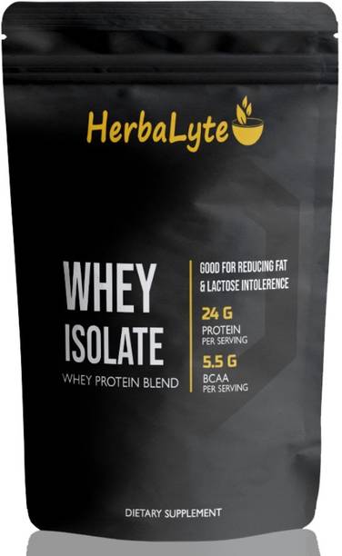 HERBALYTE 100% Whey Protein Isolate Supplement Powder (S726) Premium Whey Protein