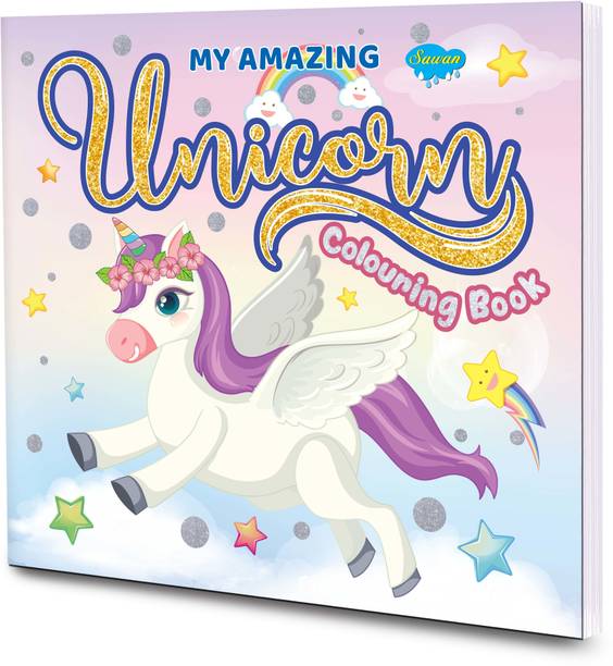 Sawan Kid's Favorite Unicorn Colouring Book