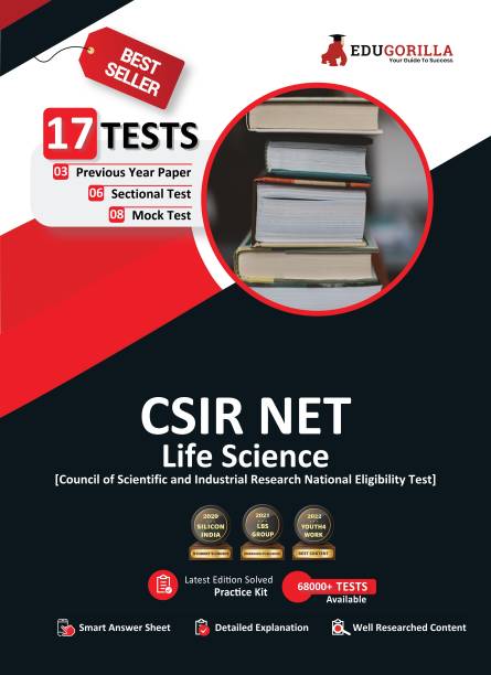 CSIR NET Life Science Exam|17 Solved Practice Tests [8 Mock Tests + 6 Sectional Tests + 3 Previous Year Papers]