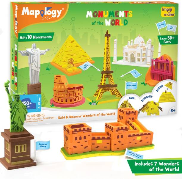 Imagimake Monuments of The World Educational Toy and Learning Aid - Puzzles for Kids