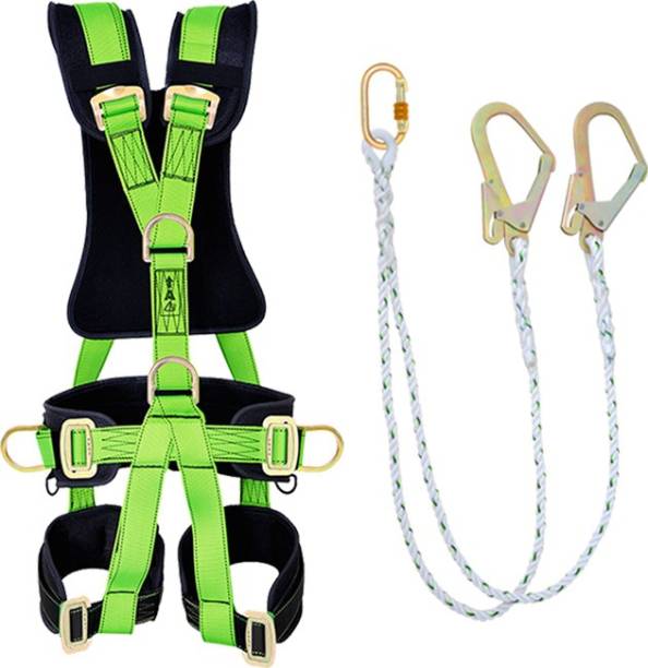 Gravitas Safety Full Body Harness (FBH-056) with Double Rope Lanyard Safety Harness