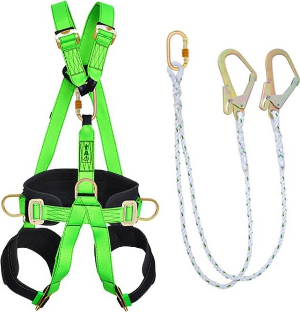 Gravitas Safety Full Body Harness (FBH-057) with Double Rope Lanyard Safety Harness
