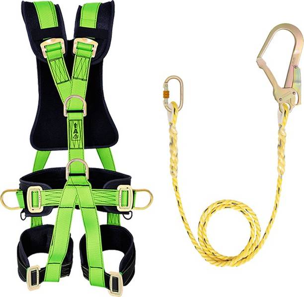 Gravitas Safety Full Body Harness (FBH-056) with Single Rope Lanyard Safety Harness