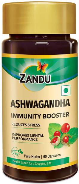 ZANDU Ashwagandha Immunity Booster 100% Veg Pure Herbs