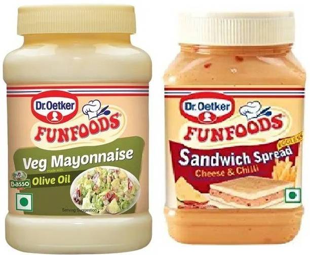 FUNFOODS by Dr. Oetker VEG. MAYONNAISE OLIVE OIL + CHEESE & CHILLI