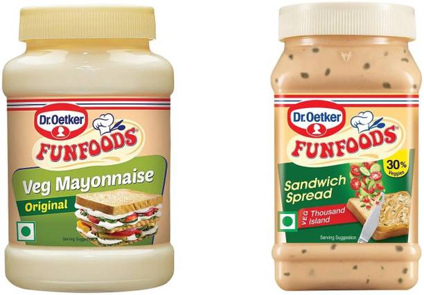 FUNFOODS by Dr. Oetker VEG. MAYONNAISE ORIGINAL + THOUSAND OF ISLAND