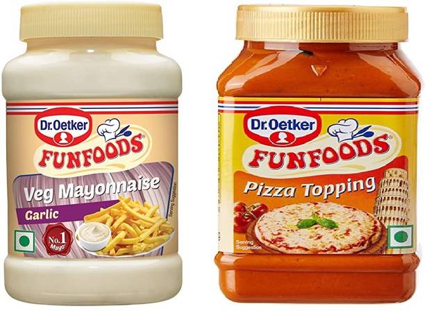 FUNFOODS by Dr. Oetker VEG MAYONNAISE GARLIC + PIZZA TOPING