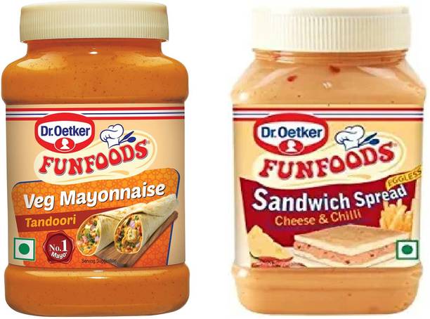 FUNFOODS by Dr. Oetker VEG. MAYONNAISE TANDOORI + CHEESE & CHILLI